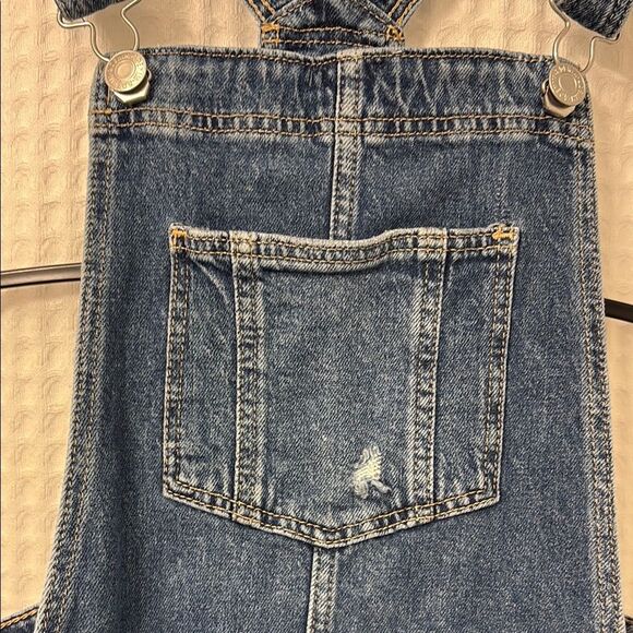 H&M Blue Denim Jumpsuit with Adjustable Straps Size 16 - Picture 3 of 8